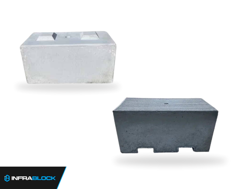 Counterweights/Tie-Down Blocks and Large Interlocking Blocks